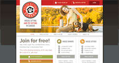 Desktop Screenshot of housesitterscanada.com